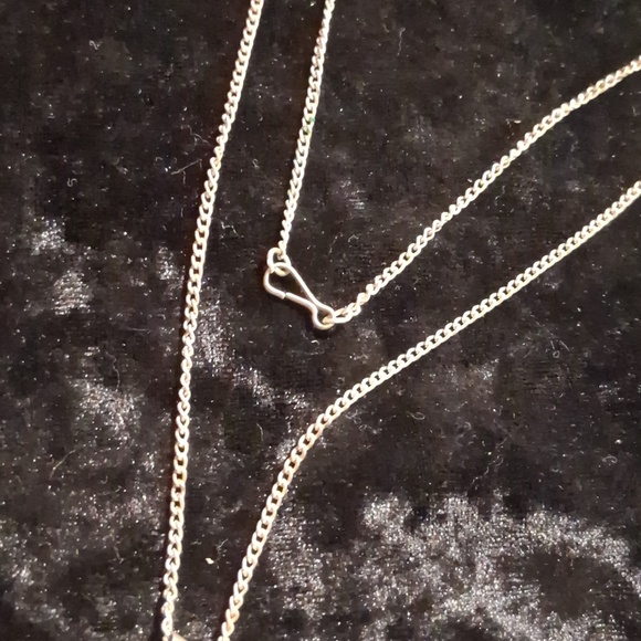 Vintage Handcrafted Persian Silver Pendant with Colorful Bird Design. 18 In Long - Picture 8 of 8